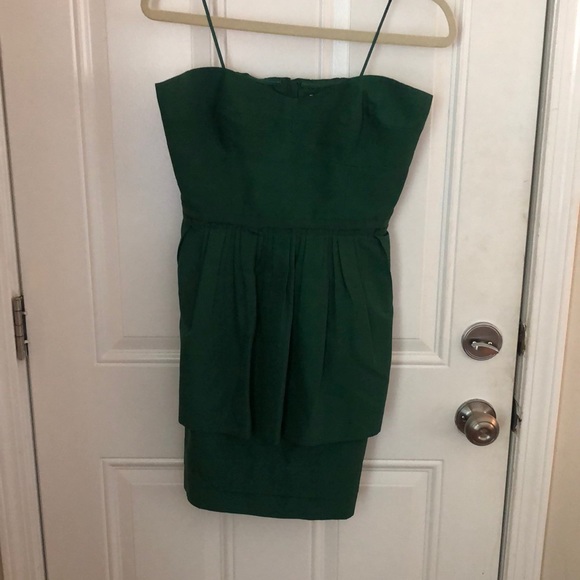 J. Crew Dress Forest green dress, awesome dress! - Picture 1 of 5